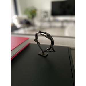 ของขวัญวันวาเลนไทน์ ของตกแต่งห้องนั่งเล่นแบบตั้งโต๊ะ รูปปั้นคู่รักเต้นรำ พร้อมฐานกันลื่น สไตล์โบราณ - Product Image 1