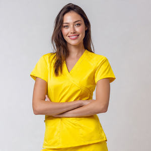 Bata de peluquería para mascotas de manga corta con cremallera, impermeable, resistente al pelo y al blanqueador - Product Image 4