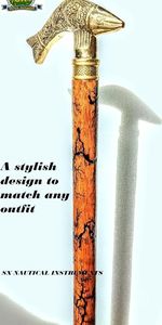 Bastón de Senderismo Plegable de Lujo de Alta Calidad, con Mango de Madera, Hecho a Mano, al Mejor Precio - Product Image 2