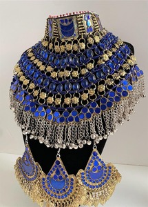 Custom Vintage Pakistani Afghan Kuchi <b>Choker</b> Necklace Earrings Set Stainless Steel Jewelry Women Adults Engagement Party Gifts - Product Image 5