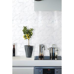 10 Pezzi Piastrelle Adesive 3D Vintage 12x12 Pollici Resistenti alle Alte Temperature per Rivestimento Parete - Product Image 3