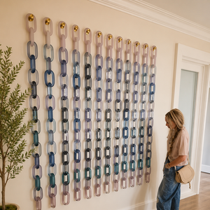 ห่วงโซ่เรซินใสขนาดใหญ่สีสันสดใสสำหรับตกแต่งแขวนผนังโครงการ DIY อุปกรณ์แบ่งห้องและม่าน - Product Image 6