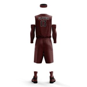 Vêtements de basketball en sublimation de haute qualité, maillot de sport, logo d'équipe personnalisé, numéro, uniforme, taille plus, respirant, 100% - Product Image 6