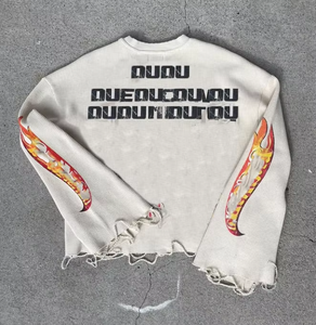 Camiseta Corta de Hombre Estilo Streetwear con Diseño Personalizado, 100% Algodón Tejido, Hip Hop, Holgada, Desgastada, Cuello Redondo, de Secado Rápido - Product Image 2