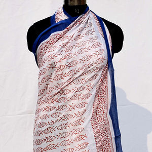 Pareos de algodón con estampado de peces al por mayor, precio económico, gran cantidad, pareos estampados de Indonesia, cubrebaños de playa - Product Image 2