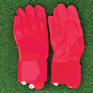 Men's Durable Goatskin Batting Gloves Pro-Grade Leather Palm Breathable Back Ambidextrous <b>Hook</b> Loop Closure Adult Sizes USA - Product Image 4