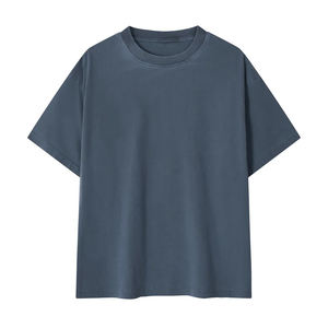 Camiseta de Hombre de Manga Corta, Estilo Retro Urbano, de Algodón Puro de Alta Calidad, con Aspecto Desgastado - Product Image 5