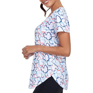 T-shirt de haute qualité pour femmes, léger, sublimation, couleur personnalisée, vêtement décontracté, t-shirt sublimation femme - Product Image 4