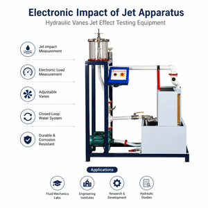Impact électronique des appareils à jet 220V |   Équipement de test à effet de jet hydraulique pour laboratoire de mécanique des fluides, conduites d'eau et d'huile - Product Image 4