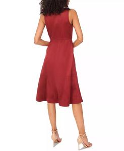 Robe midi sans manches col V cousue pour femmes | Vince Camuto - Product Image 3