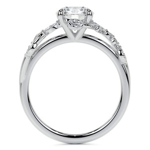 Anillo de Moissanita de Corte Brillante de Lujo, Plata de Ley 925, Chapado en Oro Blanco, Anillo de Compromiso, Boda, Aniversario, Promesa, Regalo - Product Image 4