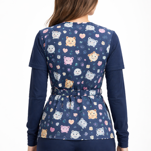 Wholesale Custom Woven Medical <b>Scrub</b> <b>Sets</b> with Long Sleeve Options-OEM Manufacturer Direct Supply - Product Image 2