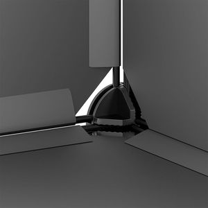 Gabbia Pieghevole Media per Animali Domestici in Polipropilene (PP) Nero e Acciaio - Soluzione per l'Alloggio degli Animali - Product Image 6