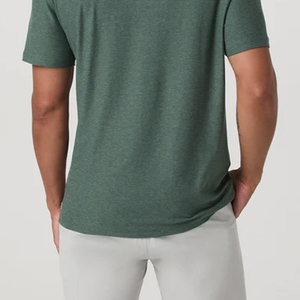 พิมพ์โลโก้ตามสั่ง / สีพื้นพร้อมออกแบบโลโก้ตามสั่ง สำหรับเสื้อยืดโปโลผู้ชายสไตล์ฤดูร้อน คอปกพับได้ คุณภาพสูง - Product Image 5