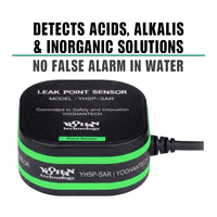 Capteur de détection de fuite d'acide et d'alcali Yoohantech YHSP-SAR |   Aucun faux alarme d'incendie |   Étanchéité IP68 |   Détecteur de fuite de produits chimiques de type point