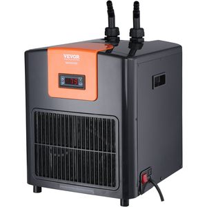 Refroidisseur d'eau hydroponique 1/4 HP pour aquariums de 92 gallons (348 L) avec compresseur de réfrigération silencieux pour eau de mer et eau douce, accessoires - Product Image 1