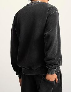 Sweat à capuche unisexe personnalisé en molleton 100 % coton, vente en gros, OEM, tendance, pour l'hiver, streetwear, écologique, séchage rapide, respirant, 340g - Product Image 3