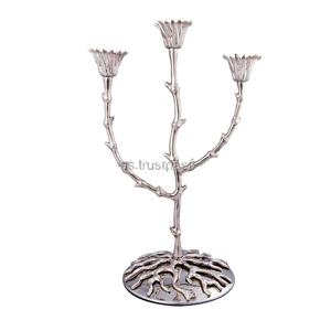Metal Candle <b>Holders</b> Stands for Home Decor Festivities Aluminum New Style Vintage <b>Tree</b> Candle <b>Holder</b> - Product Image 1