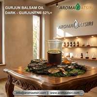 Aroma Atsiri Indonesia Aceite de Bálsamo de Gurjun Oscuro 52%+ – Aceite Esencial Puro de Gurjuneno con Aroma Cálido, Profundo y Amaderado para Perfumería
