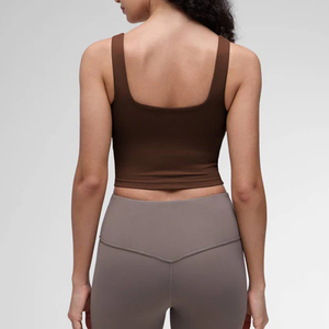 Women's <b>Stretch</b> Strappy Yoga Running Workout Active Sports <b>Bra</b> , Yoga Top , Sport <b>Bra</b> - Product Image 2