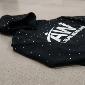Sweat-shirts à capuche surdimensionnés en coton 100% haute performance, écologiques, avec strass sur le devant, respirants, séchage rapide, confort maximal - Product Image 4