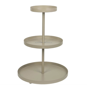 Modern Birthday Decorative Round Metal Iron Piece <b>Cakes</b> Pedestal <b>Stand</b> <b>Cake</b> <b>Stands</b> Gold <b>Set</b> for Dessert Table - Product Image 4