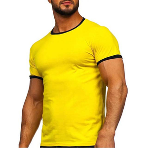 T-shirt à manches courtes pour homme 2024, été, coupe slim, respirant, coton de haute qualité, col rond, uni, toutes tailles - Product Image 3