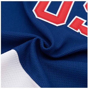 Maillot de hockey sur glace personnalisé pour homme, bleu, vert, blanc, col rond, manches longues, imprimé par sublimation, maillot de capitaine, maille respirante, taille adulte - Product Image 6
