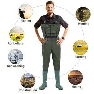Vadeadores de Neopreno Impermeables para Hombre con Botas, Color Sólido, para Caza al Aire Libre, Temporada de Primavera, Talla Adulto - Product Image 6