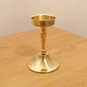 Elegant Solid Brass Candle Holders Pair, Antique Style Taper Candle <b>Stand</b> for Home Decor, Hotel, Restaurant Table Decoration - Product Image 5