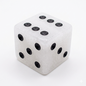 Stone White jade D6 Dice Cube Natural Gemstone Crystal Stone D6 Dice Engraved Stone Custom Dice <b>Sets</b> - Product Image 3