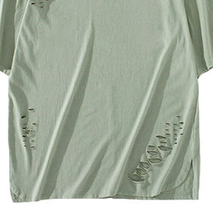 T-shirts personnalisés pour hommes, style streetwear, effet usé, 100% coton, légers, séchage rapide, écologiques, logo personnalisé - Product Image 5