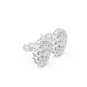 925 Sterling <b>Silver</b> Stud <b>Earrings</b> Natural Gemstone Jewelry Diamond <b>Pearl</b> Main Perfect Gift - Product Image 5