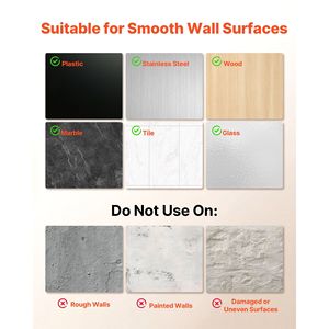 Confezione da 12 Ganci Autoadesivi in Acciaio Inox Resistenti, Gancio da Parete con Capacità di 15 Libbre, Appendiabiti Adesivo per Asciugamani e Cappotti, Rivestimento Adesivo al 100% - Product Image 5