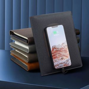 Promotional Business Gift <b>Smart</b> Diary 8000mah Power Bank Notebook with Wireless Charging - Product Image 5
