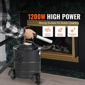 Aspirapolvere per cenere da 1200W, 5 galloni, potente aspirazione e aspirazione inversa per caminetti, cavo di alimentazione da 16,4 piedi, 16 Kpa, senza sacco, per camper - Product Image 2