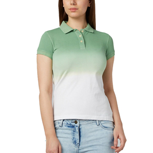 T-shirt à manches courtes en tricot pour femme, avec logo personnalisé imprimé, écologique et à séchage rapide - Product Image 1