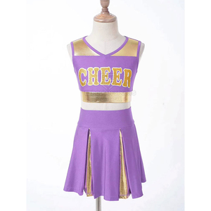 Uniforme de cheerleading pour femmes en matériau durable, séchage rapide, 100 % polyester, fabriqué par un grand fabricant, faible MOQ. - Product Image 1