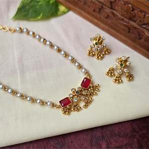 Pearl Single Layer Choker Necklace - Product Image 2