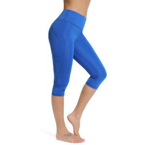 Leggings Deportivos de Cintura Alta para Mujer, Pantalones de Yoga Negros, Pantalones Capri, Leggings Deportivos, Servicio OEM - Product Image 4
