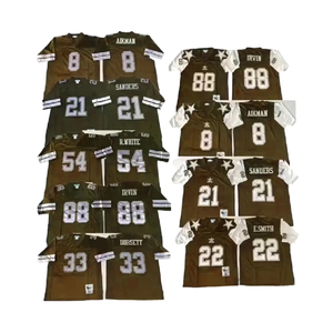 เสื้อเจอร์ซีย์อเมริกันฟุตบอลผู้ชายแบบใหม่ สไตล์สั่งทำ ลวดลายใหม่ ใส่สบาย บริการ OEM - Product Image 4