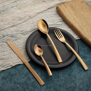 Juego de cubiertos/cubiertos de acero inoxidable liso EDL brillante Grado 202/304 Cuchara brillante Tenedor y cuchillo Cuchara para bebé-Hecho EN LA India - Product Image 4