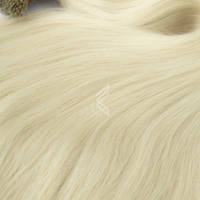Extensions de cheveux blond platine à pointes nano, perruques de cheveux vierges Remy vietnamiens européens, super double drawn, haute qualité, décoloration