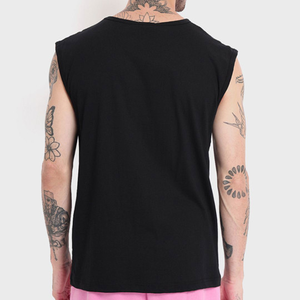 Solid Color Breathable Tank Top Custom Logo Ribbed Vests Knitted Fitness Gym Stringer <b>Singlet</b> <b>for</b> <b>Men</b> training workout session - Product Image 2