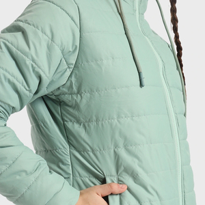 Factory Direct Sale Custom Fabric Men Puffer Jacket 2025 New Arrival Winter Warm Zipper Puffer Jackets For Women - Product Image 5