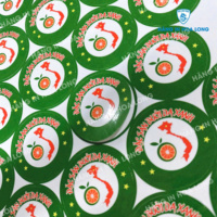 Étiquettes personnalisées en papier couché brillant, impression OEM ODM, logo de marque, autocollants pour emballage alimentaire, usine au Vietnam