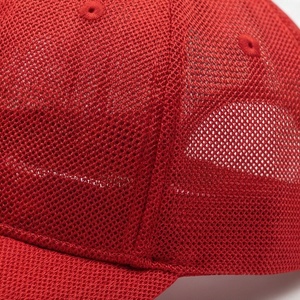 Casquette de baseball classique rouge vif à dos en maille, ajustable, respirante, protection, article tendance, unique pour homme - Product Image 5