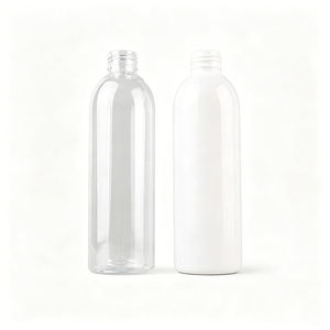 Bouteille ronde en plastique PET blanc de 8 oz, col 24-410 - Product Image 3