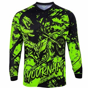 เสื้อเจอร์ซีย์ BMX แบบสปอร์ตแวร์สำหรับทุกเพศ ทีมที่เต็มไปด้วยดีไซน์แบบซับลิเมชั่นสั่งทำพิเศษ ระบายอากาศได้ดี แห้งเร็ว แขนยาว ไซส์พลัส ผลิตจากโพลีเอสเตอร์ % - Product Image 2