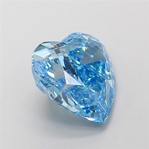 Magnifique diamant bleu taille cœur de 5 carats |   Diamant rare fantaisie coloré et romantique pour un chef-d'œuvre de joaillerie de luxe sur mesure - Product Image 3